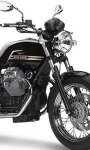 Preview wallpaper motorbike, moto guzzi, black