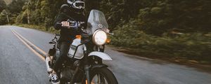 Preview wallpaper motorcycle, bike, biker, road, ride