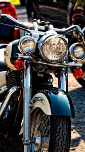 Preview wallpaper motorcycle, bike, black, headlights