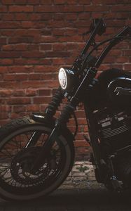 Preview wallpaper motorcycle, bike, black, light, headlight