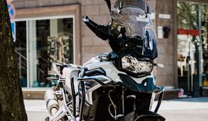 Preview wallpaper motorcycle, bike, black, moto, street
