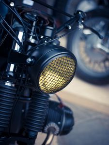 Preview wallpaper motorcycle, bike, black, headlight