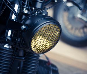 Preview wallpaper motorcycle, bike, black, headlight