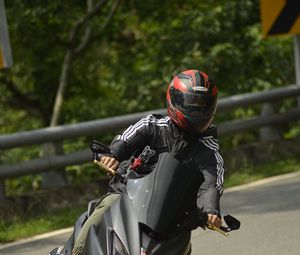 Preview wallpaper motorcycle, bike, black, motorcyclist, moto