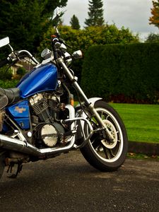 Preview wallpaper motorcycle, bike, blue