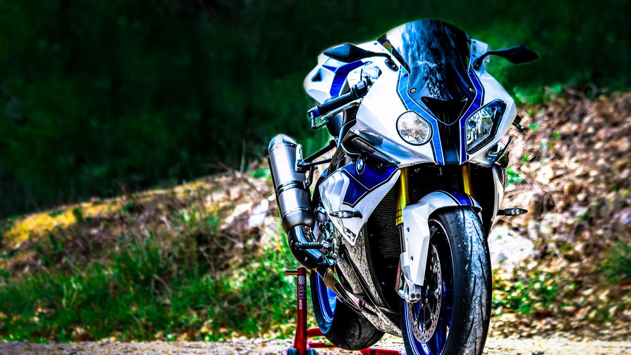 Wallpaper motorcycle, bike, front view, blur