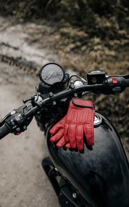 Preview wallpaper motorcycle, bike, gloves