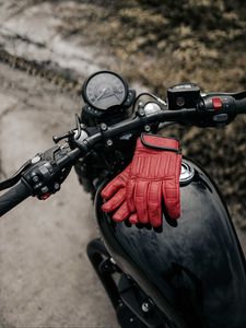 Preview wallpaper motorcycle, bike, gloves