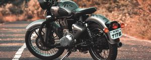 Preview wallpaper motorcycle, bike, gray, side view
