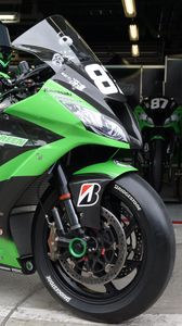 Preview wallpaper motorcycle, bike, green