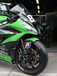 Preview wallpaper motorcycle, bike, green