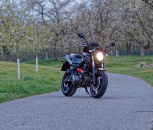 Preview wallpaper motorcycle, bike, headlight, light, road