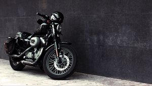 Preview wallpaper motorcycle, bike, helmet, wheel, headlight