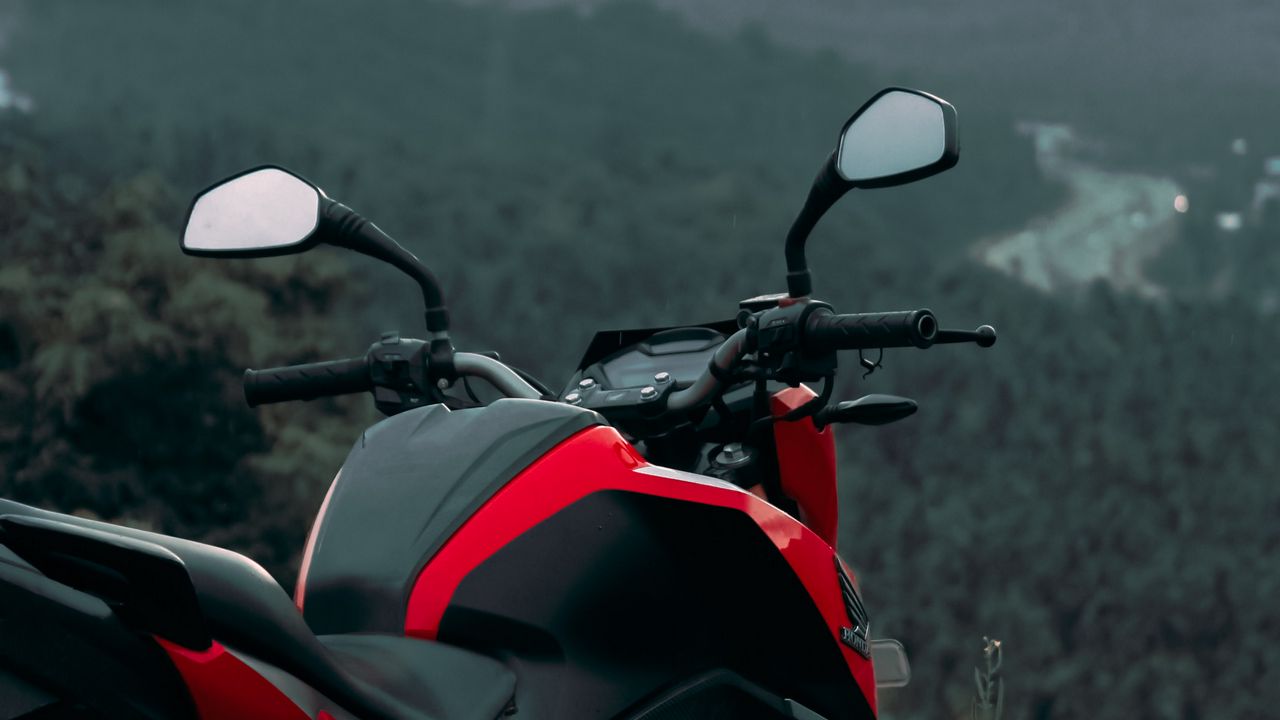 Wallpaper motorcycle, bike, moto, red, black
