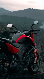 Preview wallpaper motorcycle, bike, moto, red, black