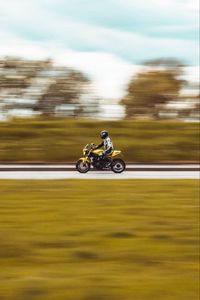 Preview wallpaper motorcycle, bike, motorcyclist, speed, movement