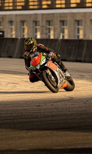 Preview wallpaper motorcycle, bike, motorcyclist, race, track