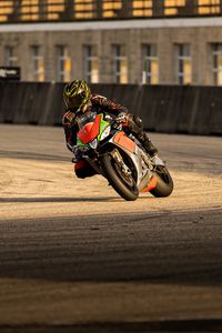 Preview wallpaper motorcycle, bike, motorcyclist, race, track