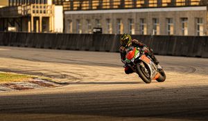 Preview wallpaper motorcycle, bike, motorcyclist, race, track