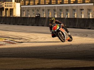 Preview wallpaper motorcycle, bike, motorcyclist, race, track