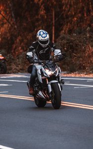 Preview wallpaper motorcycle, bike, motorcyclist, road