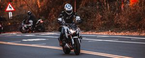 Preview wallpaper motorcycle, bike, motorcyclist, road