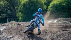 Preview wallpaper motorcycle, bike, motorcyclist, rally, dirt