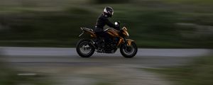 Preview wallpaper motorcycle, bike, motorcyclist, biker, speed