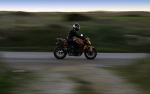 Preview wallpaper motorcycle, bike, motorcyclist, biker, speed