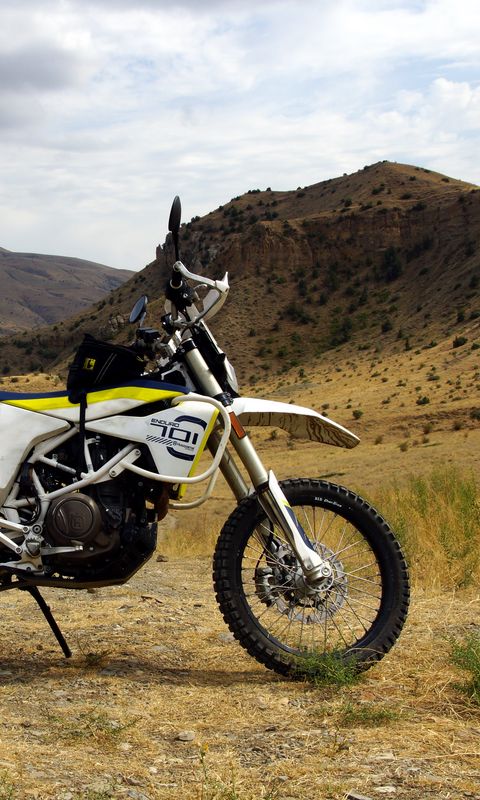 480x800 Wallpaper motorcycle, bike, mountains, nature