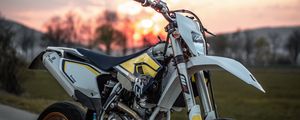 Preview wallpaper motorcycle, bike, pitbike, sports, white