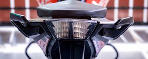 Preview wallpaper motorcycle, bike, rear view, lights