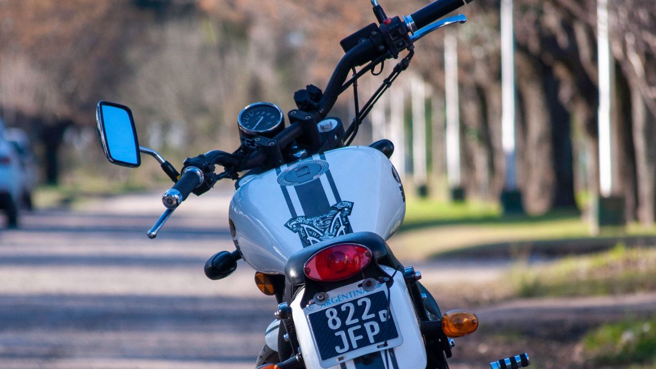 Wallpaper motorcycle, bike, rear view