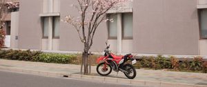 Preview wallpaper motorcycle, bike, red, street
