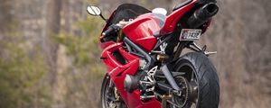 Preview wallpaper motorcycle, bike, red, asphalt, moto