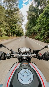 Preview wallpaper motorcycle, bike, road, speed