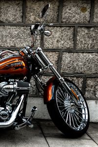 Preview wallpaper motorcycle, bike, side view, wheel