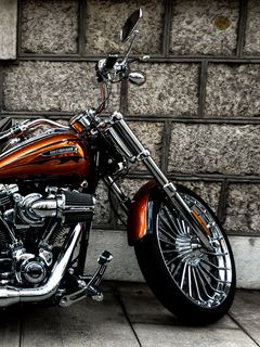 240x320 Wallpaper motorcycle, bike, side view, wheel