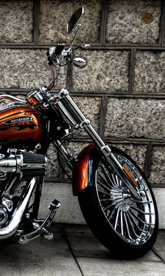 240x400 Wallpaper motorcycle, bike, side view, wheel