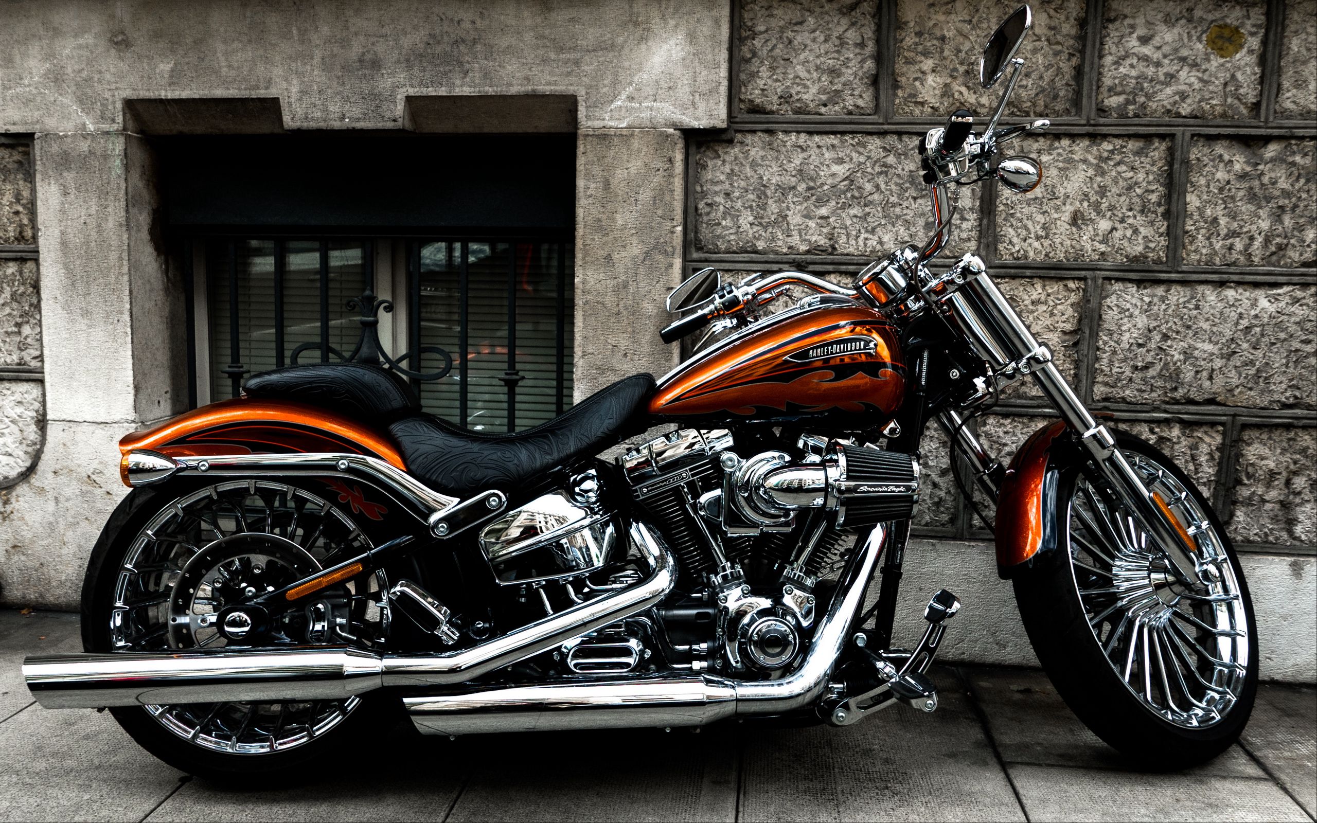 2560x1600 Wallpaper motorcycle, bike, side view, wheel