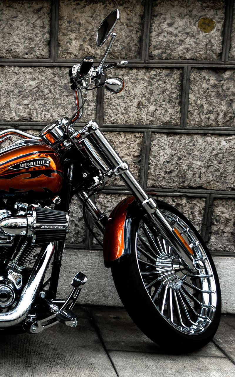 800x1280 Wallpaper motorcycle, bike, side view, wheel