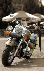 Preview wallpaper motorcycle, bike, silver