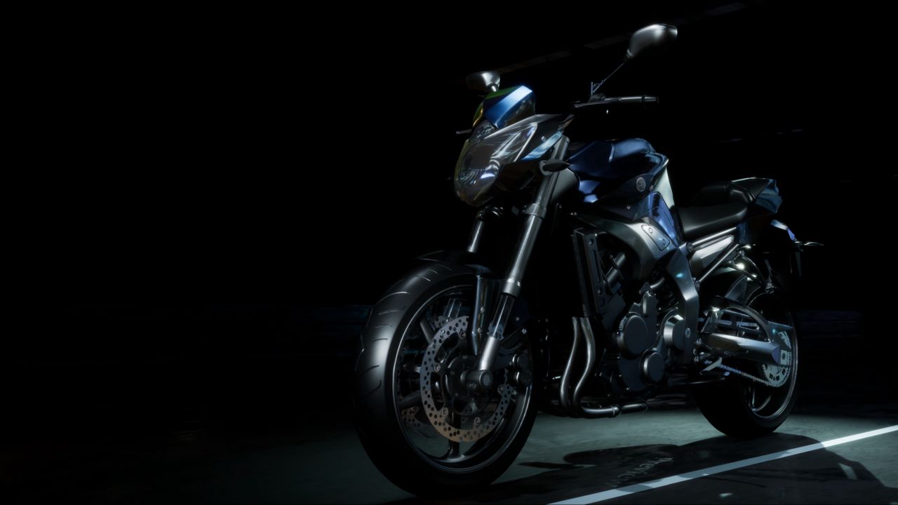 Wallpaper motorcycle, bike, sports, side view, dark