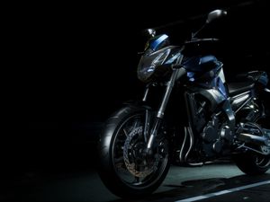 Preview wallpaper motorcycle, bike, sports, side view, dark