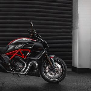 Preview wallpaper motorcycle, bike, sports, black, side view, power
