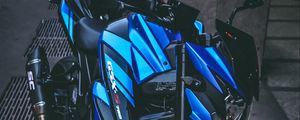 Preview wallpaper motorcycle, bike, sports, black, blue