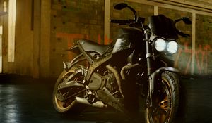 Preview wallpaper motorcycle, bike, wheel, steering wheel