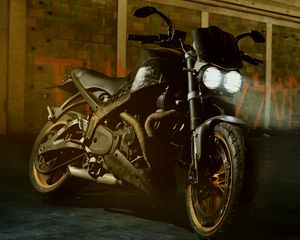 Preview wallpaper motorcycle, bike, wheel, steering wheel