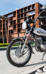 Preview wallpaper motorcycle, bike, white, parking