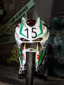 Preview wallpaper motorcycle, bike, white